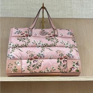Tory Burch Ella Nylon Quilted Tote Pink Sugar Berry